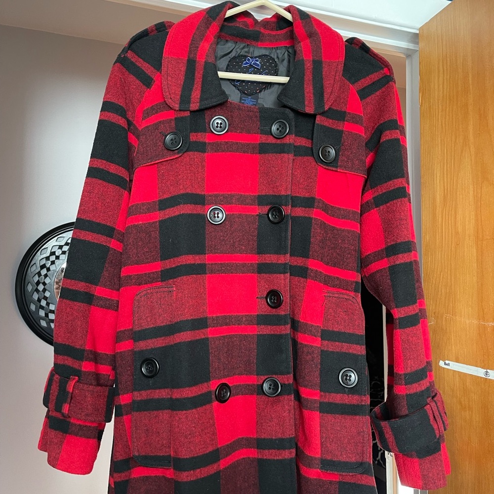 Wool blend coat